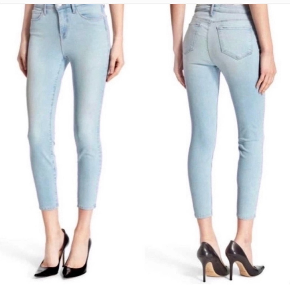 L’AGENCE Claudine High Rise Cropped Skinny in Powder 30